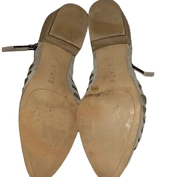 1.State Arnett Gray Suede Cut Out Booties - Picture 8 of 12